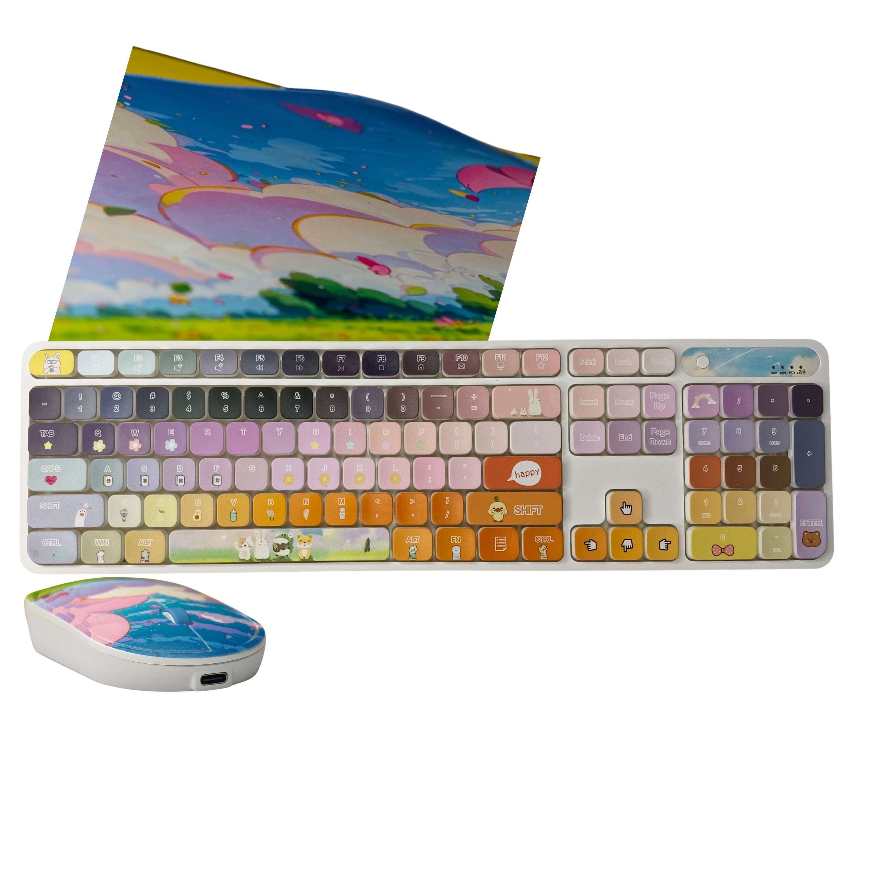 INDENA KC-01-D+G-221-2D keyboard, mouse & big mouse keyboard pad