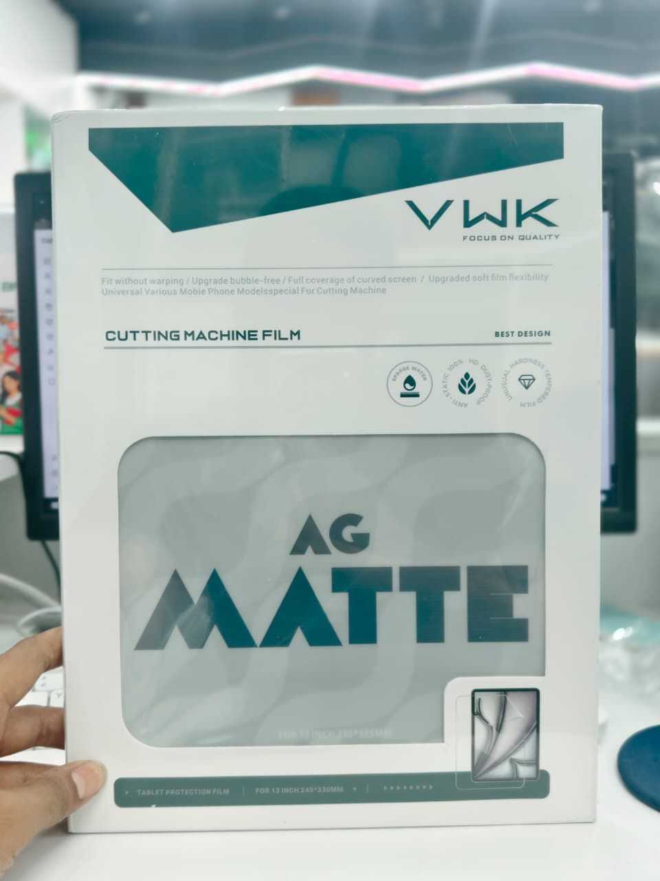 MATTE AG 8inch：140×220 1.8 1.HD FILM 2.4 LAYERS,0.12MM THICKNESS FULL PROTECTION 11inc 0.12mm8 1. SMOOTH 4.NO WHITE LINE,FULL PROTECTION 16inch