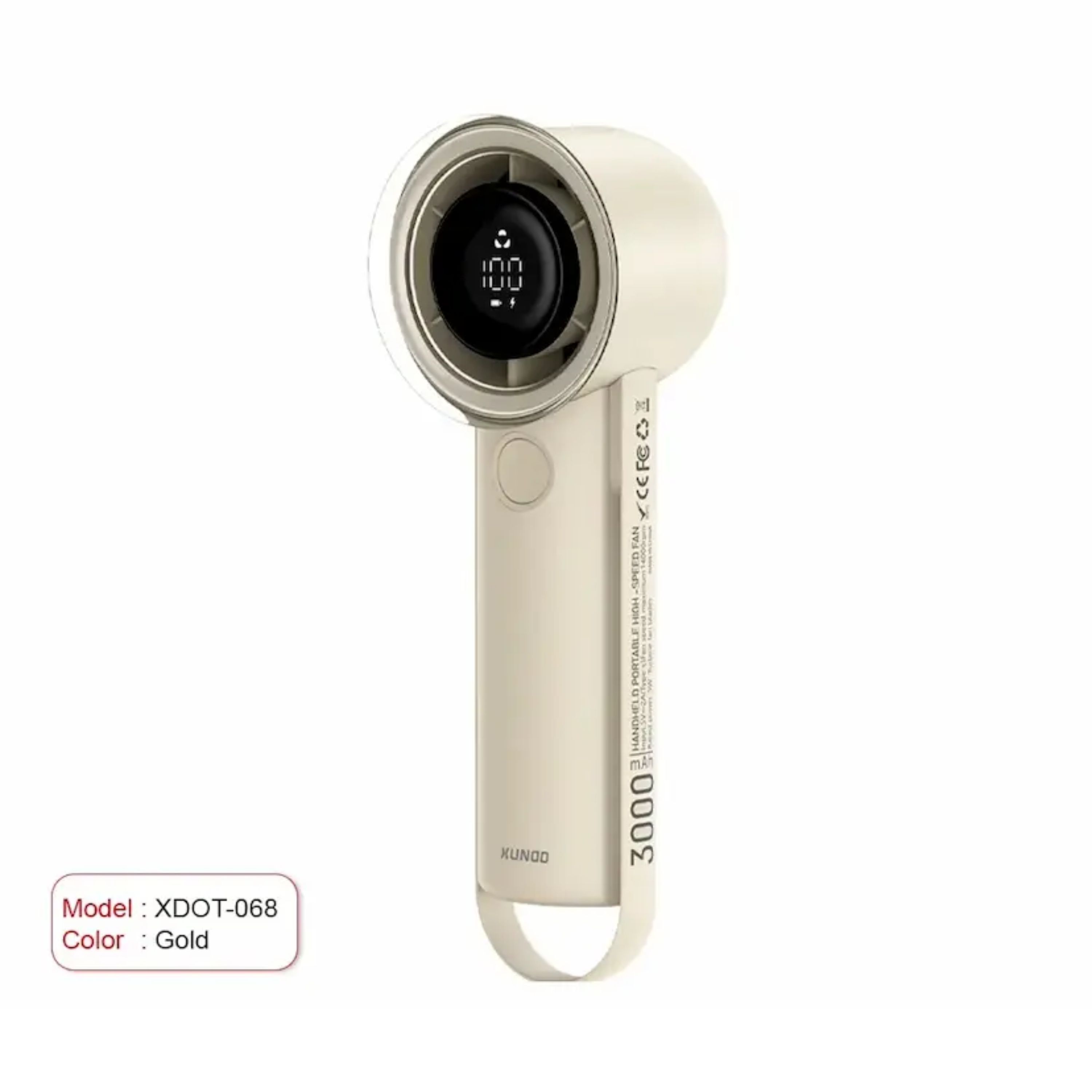 XUNDD XDOT-068 Mini Handheld High-Speed Fan – 3000mAh