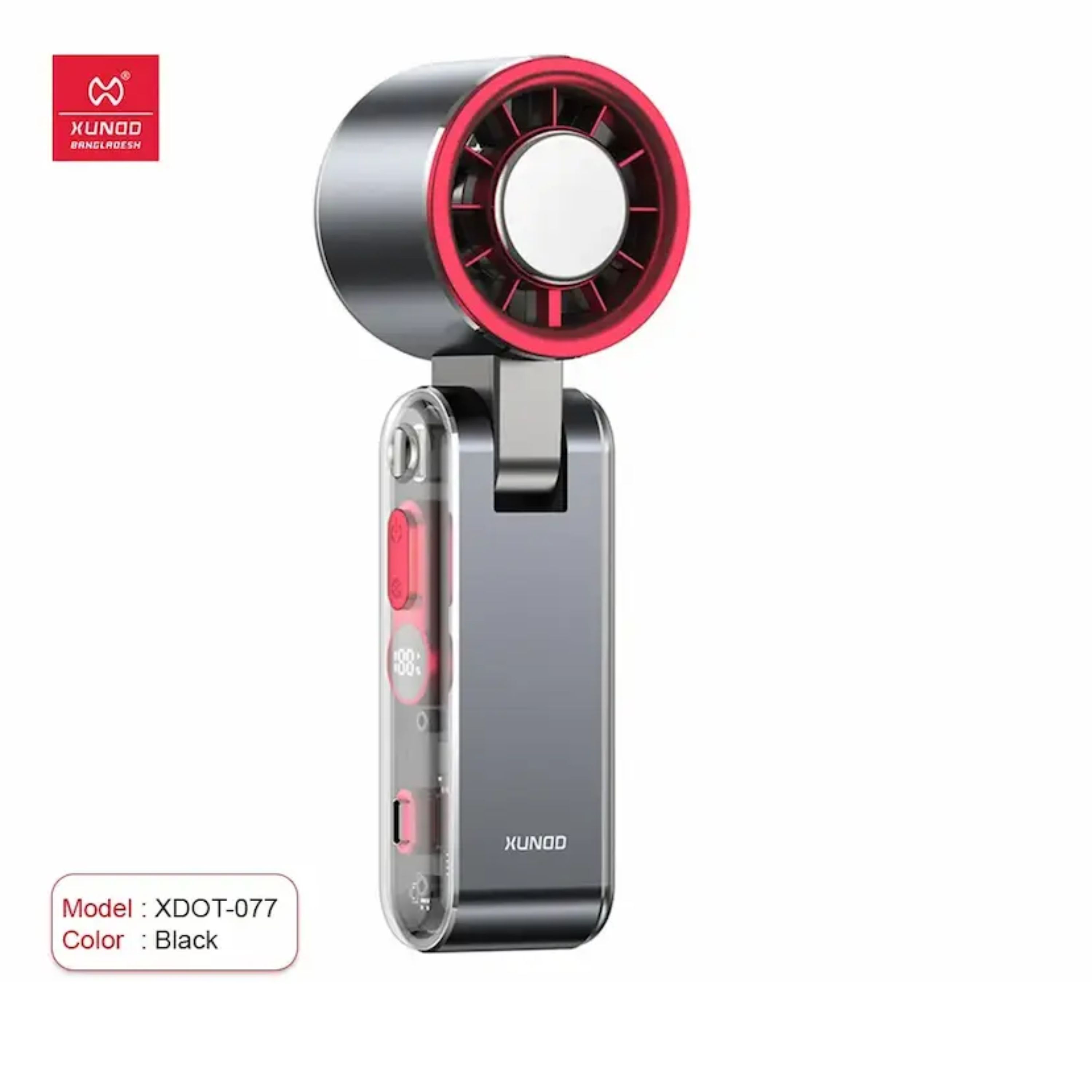 XUNDD XDOT-077 Metal High-Speed Handheld Cooling Fan