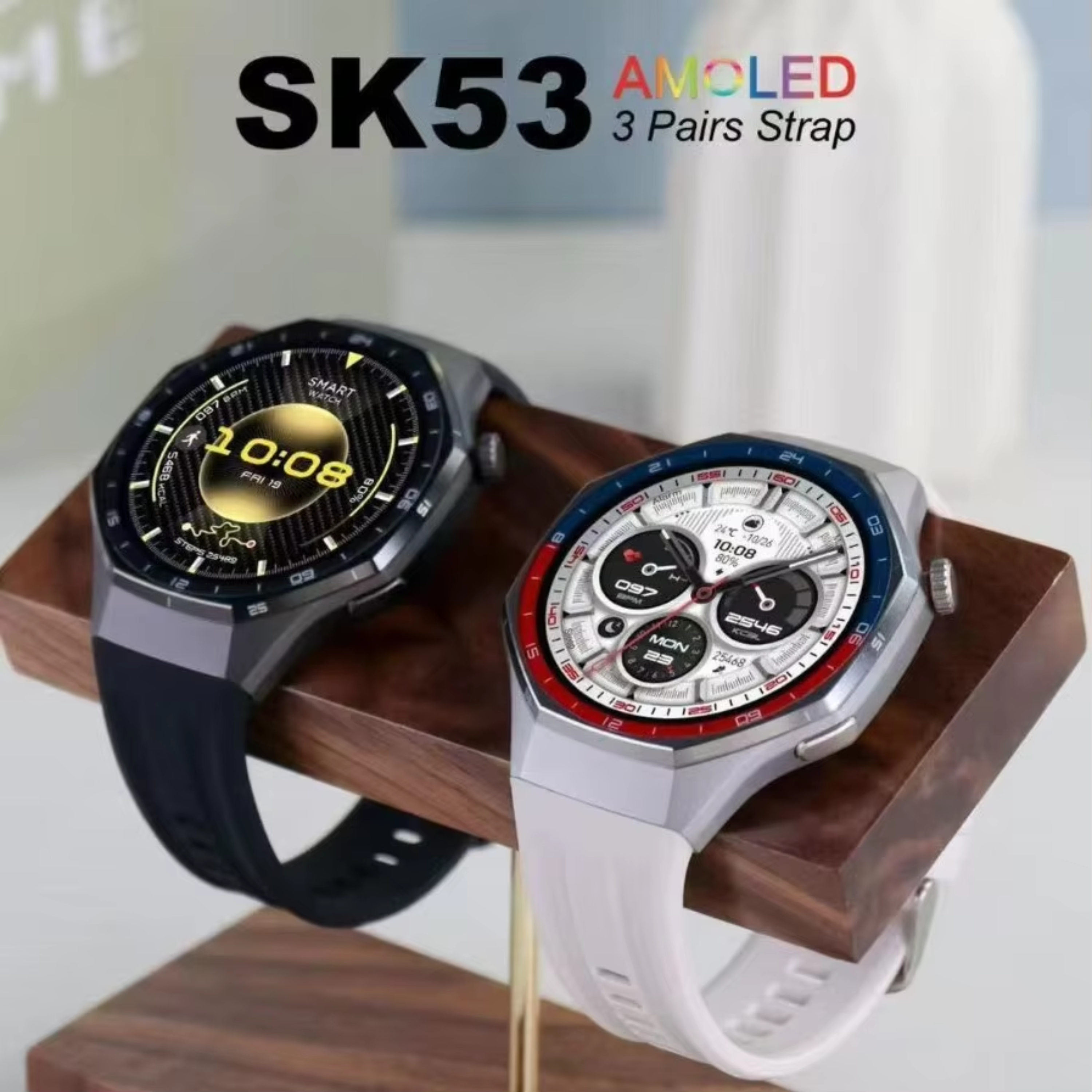Kalobee SK53 Stainless Steel IPS Display Smart Watch